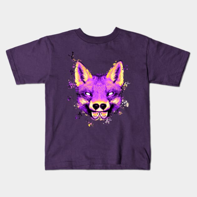 FOX TOTEM Kids T-Shirt by melonolson